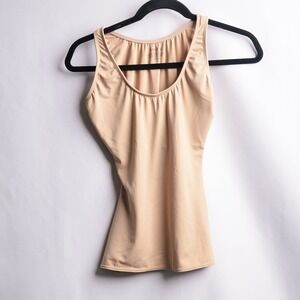Assets by Spanx Women Tan Shapewear Camisole Tank Top Size M
